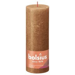 Bolsius Pilarikynttilät Shimmer 4 kpl rustiikkinen 190x68 mm mausteruskea hinta ja tiedot | Kynttilät ja kynttilänjalat | hobbyhall.fi