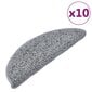 vidaXL Porrasmatot 10 kpl 65x21x4 cm harmaa hinta ja tiedot | Isot matot | hobbyhall.fi