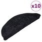 vidaXL Porrasmatot 10 kpl 65x21x4 cm musta hinta ja tiedot | Isot matot | hobbyhall.fi