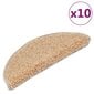 vidaXL Porrasmatot 10 kpl 65x21x4 cm kerma hinta ja tiedot | Isot matot | hobbyhall.fi