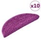 vidaXL Porrasmatot 10 kpl 65x21x4 cm violetti hinta ja tiedot | Isot matot | hobbyhall.fi