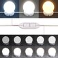 vidaXL Peilipöytä LED-valoilla Sonoma-tammi 60x40x140 cm hinta ja tiedot | Peilipöydät | hobbyhall.fi