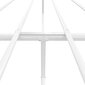 vidaXL Metallinen sängynrunko päädyillä valkoinen 140x200 cm hinta ja tiedot | Sängyt | hobbyhall.fi