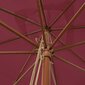 vidaXL Puutarhan aurinkovarjo puutolppa viininpunainen 300x300x273 cm hinta ja tiedot | Aurinkovarjot ja markiisit | hobbyhall.fi