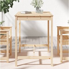 vidaXL Puutarhapöytä 121x82,5x110 cm täysi mänty hinta ja tiedot | Puutarhapöydät | hobbyhall.fi