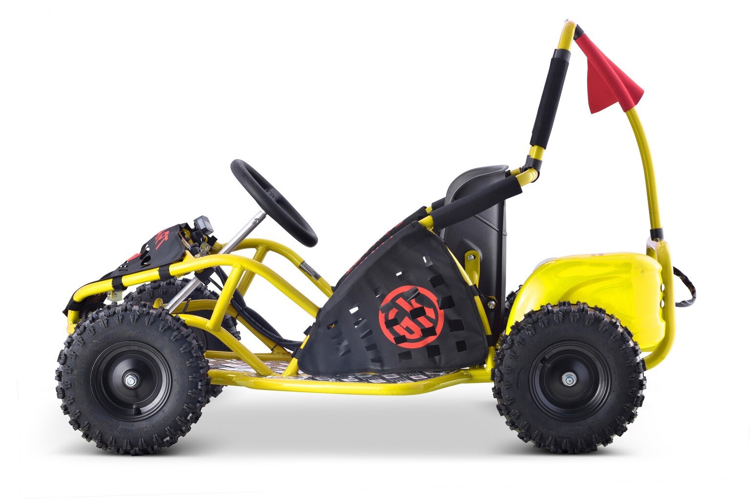 Fast Dragon sähköinen go-kart, keltainen hinta ja tiedot | Lasten sähköautot | hobbyhall.fi