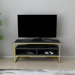 TV-taso, Asir, 110x35x49,9 cm, kulta/harmaa hinta ja tiedot | TV-tasot | hobbyhall.fi