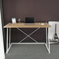 Pöytä, Asir, 114x60x75 cm, valkoinen/beige hinta ja tiedot | Tietokonepöydät ja työpöydät | hobbyhall.fi
