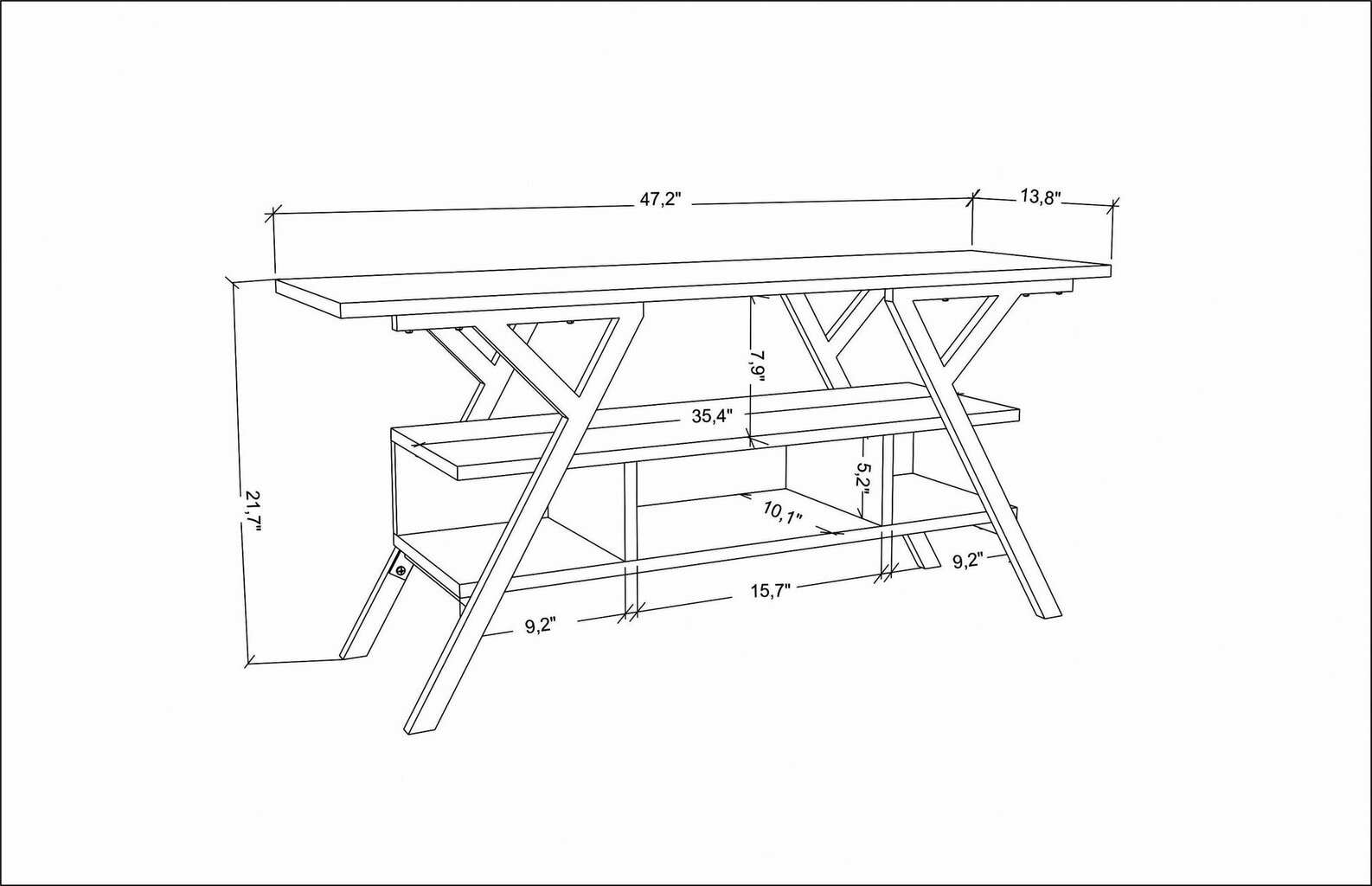 TV-taso, Asir, 120x35x55 cm, kulta/valkoinen hinta ja tiedot | TV-tasot | hobbyhall.fi