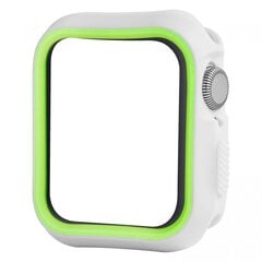 Suojakuori Devia Dazzle Series Apple Watch 4 (44 mm), valkoinen/vihreä hinta ja tiedot | Älykellojen ja aktiivisuusrannekkeiden lisätarvikkeet | hobbyhall.fi