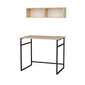 Pöytä, Asir, 90x60x75 cm, musta/beige hinta ja tiedot | Tietokonepöydät ja työpöydät | hobbyhall.fi