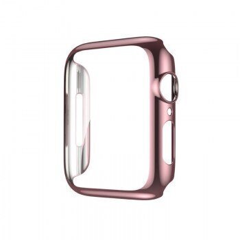 Devia Gold-Plated Series Case V2 Sopii Apple Watch (44mm), vaaleanpunainen hinta ja tiedot | Älykellojen ja aktiivisuusrannekkeiden lisätarvikkeet | hobbyhall.fi