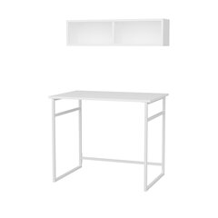 Pöytä, Asir, 90x60x75 cm, valkoinen hinta ja tiedot | Tietokonepöydät ja työpöydät | hobbyhall.fi