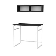 Pöytä, Asir, 90x60x75 cm, valkoinen/harmaa hinta ja tiedot | Tietokonepöydät ja työpöydät | hobbyhall.fi