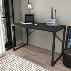 Pöytä, Asir, 120x60x74 cm, musta/harmaa hinta ja tiedot | Tietokonepöydät ja työpöydät | hobbyhall.fi