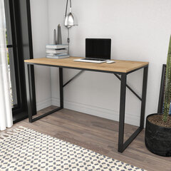 Pöytä, Asir, 120x60x74 cm, musta/vaaleanruskea hinta ja tiedot | Tietokonepöydät ja työpöydät | hobbyhall.fi
