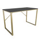 Pöytä, Asir, 120x60x74 cm, kulta/harmaa hinta ja tiedot | Tietokonepöydät ja työpöydät | hobbyhall.fi