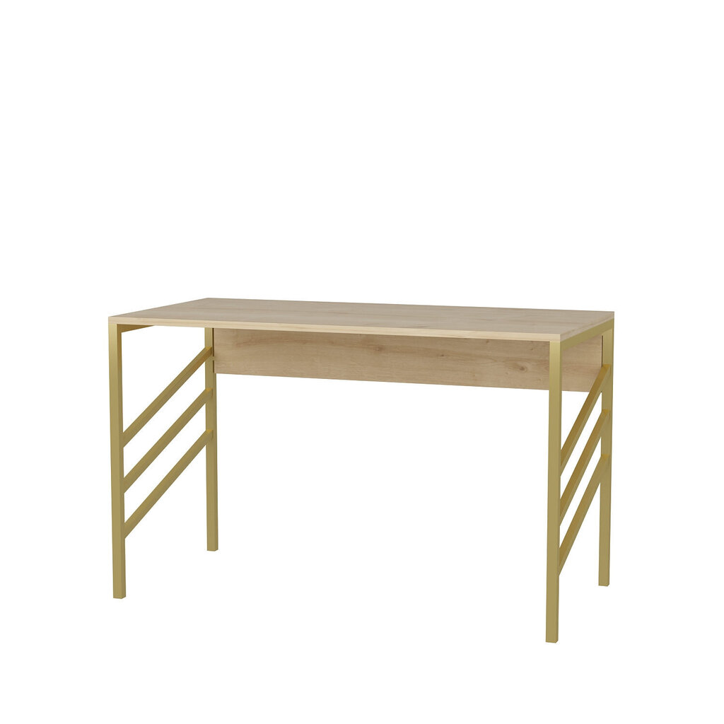 Pöytä, Asir, 120x60x74,8 cm, kulta/ruskea hinta ja tiedot | Tietokonepöydät ja työpöydät | hobbyhall.fi