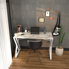 Pöytä, Asir, 120x60x75 cm, valkoinen hinta ja tiedot | Tietokonepöydät ja työpöydät | hobbyhall.fi