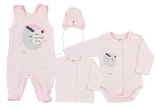Vauvasetti, vaaleanpunainen, 68cm hinta ja tiedot | Vauvan potkupuvut | hobbyhall.fi