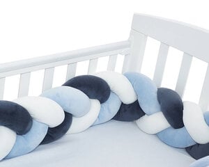 Lastensängynsuoja, 250 cm, sininen ja valkoinen hinta ja tiedot | Lasten turvallisuus | hobbyhall.fi