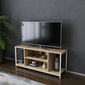 TV-taso, Asir, 120x35x50,8 cm, valkoinen/beige hinta ja tiedot | TV-tasot | hobbyhall.fi