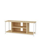 TV-taso, Asir, 120x35x50,8 cm, valkoinen/beige hinta ja tiedot | TV-tasot | hobbyhall.fi