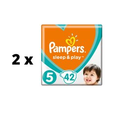 Vaipat Pampers Sleep&Play Value, koko 5, 11 - 16 kg, 42 kpl x 2 kpl hinta ja tiedot | Vaipat | hobbyhall.fi