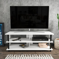 TV-taso, Asir, 120x44,6x47,4 cm, musta/valkoinen hinta ja tiedot | TV-tasot | hobbyhall.fi