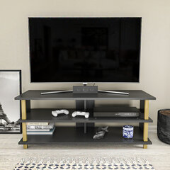 TV-taso, Asir, 120x44,6x47,4 cm, kulta/harmaa hinta ja tiedot | TV-tasot | hobbyhall.fi