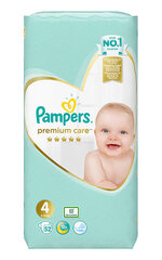 Vaipat PAMPERS Premium Care, Value Pakkauskoko 4, 52 kpl. x 1 kpl paketti hinta ja tiedot | Vaipat | hobbyhall.fi