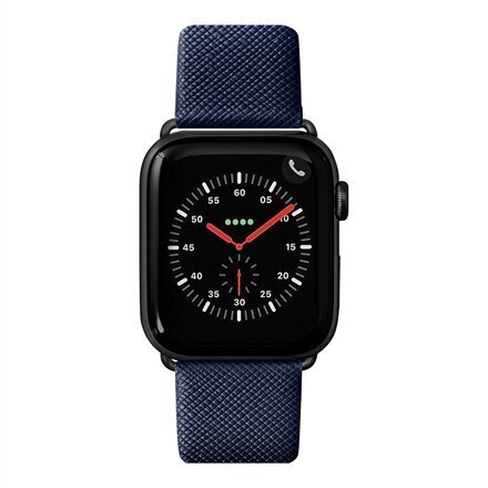 Vaihtohihna Apple Watch 42/44mm LAUT PRESTIGE : L_AWL_PRE_BL hinta ja tiedot | Älykellojen ja aktiivisuusrannekkeiden lisätarvikkeet | hobbyhall.fi