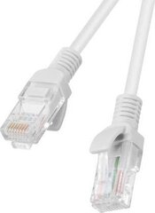 Lanberg Patchcord PCU6-20CC-0150-S kat.6 1,5M harmaa 10 kpl hinta ja tiedot | Kaapelit ja adapterit | hobbyhall.fi