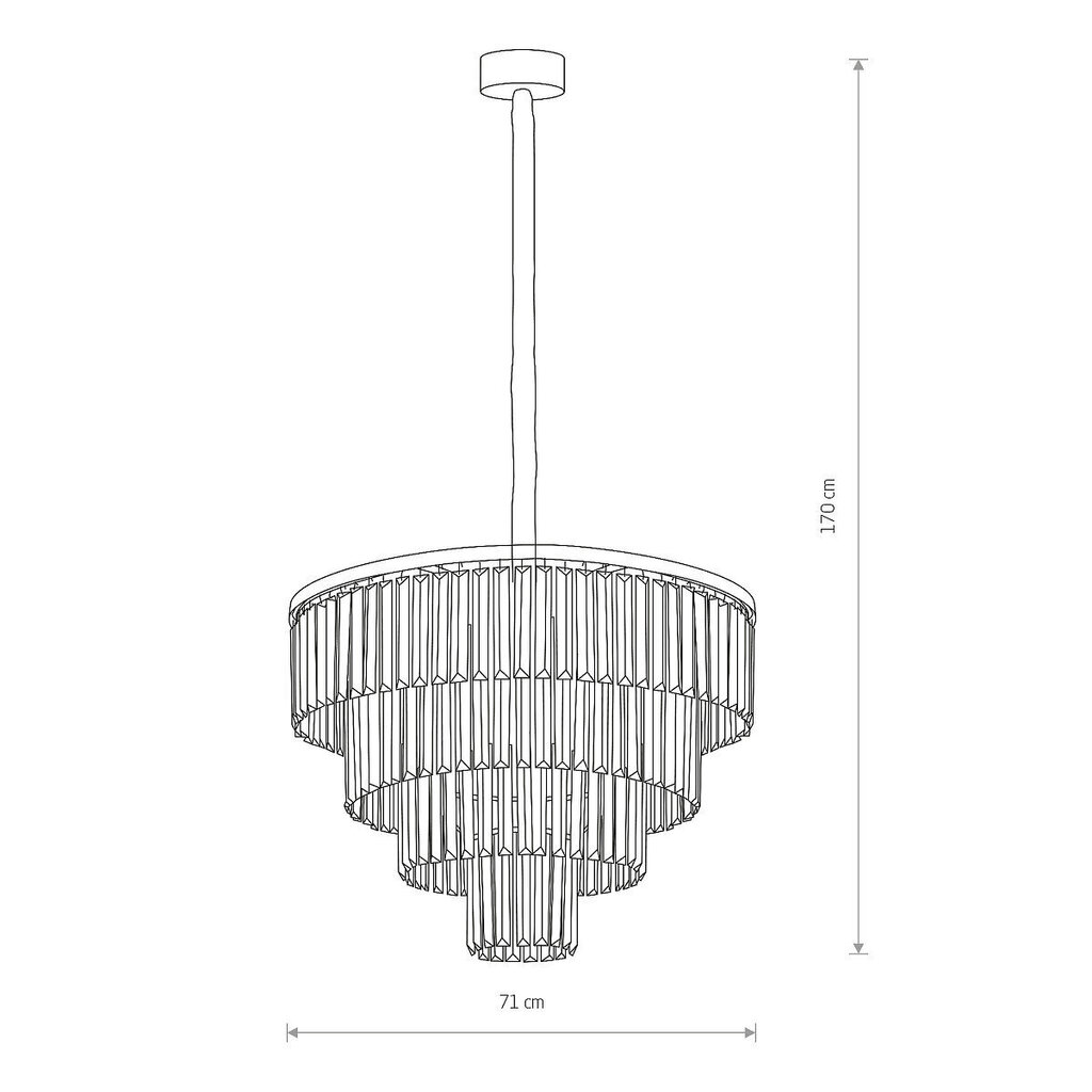 Kattovalaisin Nowodvorski Cristal L 7614 hinta ja tiedot | Riippuvalaisimet | hobbyhall.fi