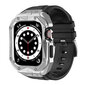 Kingxbar CYF140 2in1, Apple Watch Ultra, SE, 8, 7, 6, 5, 4, 3, 2, 1 (49, 45, 44, 42 mm), musta hinta ja tiedot | Älykellojen ja aktiivisuusrannekkeiden lisätarvikkeet | hobbyhall.fi