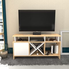 TV-taso, Asir, 120x29,9x60,6 cm, beige/valkoinen hinta ja tiedot | TV-tasot | hobbyhall.fi