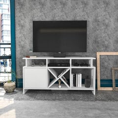 TV-taso, Asir, 120x29,9x60,6 cm, valkoinen hinta ja tiedot | TV-tasot | hobbyhall.fi