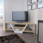 TV-taso, Asir, 120x35x36,8 cm, valkoinen/beige hinta ja tiedot | TV-tasot | hobbyhall.fi