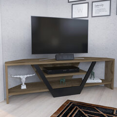 TV-taso, Asir, 120x35x36,8 cm, tummanruskea/musta hinta ja tiedot | TV-tasot | hobbyhall.fi