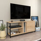 TV-taso, Asir, 120x35,3x50,8 cm, beige/musta hinta ja tiedot | TV-tasot | hobbyhall.fi