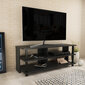 TV-taso, Asir, 120x44,6x47,4 cm, musta/harmaa hinta ja tiedot | TV-tasot | hobbyhall.fi