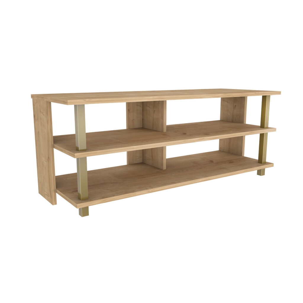 TV-taso, Asir, 120x44,6x47,4 cm, kulta/beige hinta ja tiedot | TV-tasot | hobbyhall.fi