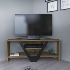 TV-taso, Asir, 90x35x36,8 cm, ruskea/musta hinta ja tiedot | TV-tasot | hobbyhall.fi