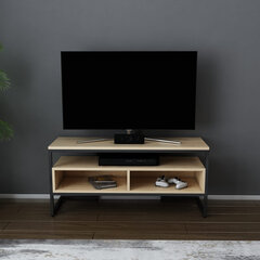 TV-taso, Asir, 110x35x49,9 cm, musta/beige hinta ja tiedot | TV-tasot | hobbyhall.fi