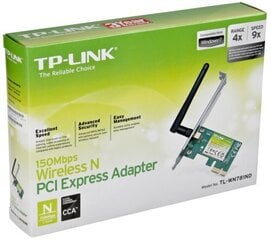 TP-LINK 150M WLAN Lite-N-PCIe x1-NIC hinta ja tiedot | Reitittimet ja modeemit | hobbyhall.fi