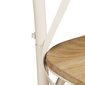 vidaXL Ristiselkäiset tuolit 4 kpl valkoinen mangopuu hinta ja tiedot | Ruokapöydän tuolit | hobbyhall.fi