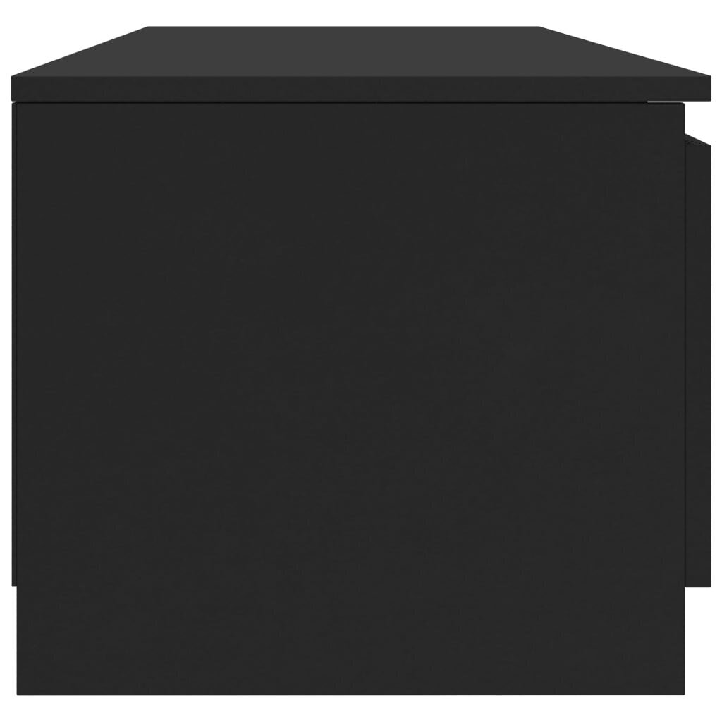vidaXL TV-taso musta 140x40x35,5 cm lastulevy hinta ja tiedot | TV-tasot | hobbyhall.fi