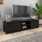 vidaXL TV-taso musta 140x40x35,5 cm lastulevy hinta ja tiedot | TV-tasot | hobbyhall.fi