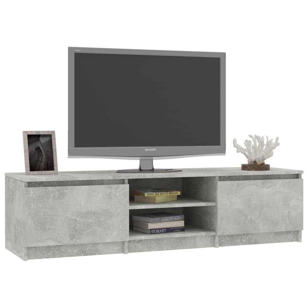 vidaXL TV-taso betoninharmaa 140x40x35,5 cm lastulevy hinta ja tiedot | TV-tasot | hobbyhall.fi