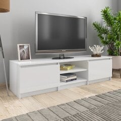 vidaXL TV-taso korkeakiilto valkoinen 140x40x35,5 cm lastulevy hinta ja tiedot | TV-tasot | hobbyhall.fi